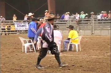 Bull Attacks Cowboy Poker Game