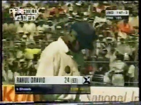 Shoaib Akhtar Consequtive Yorkers To Dravid Sachin