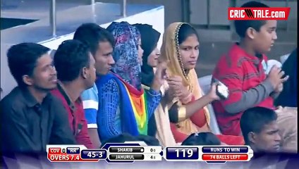 Asher Zaidi 4 Wickets in BPL 1st Semi Final 2015