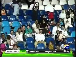 Shoaib Akhtar hostile bowling in domestic T20 cup