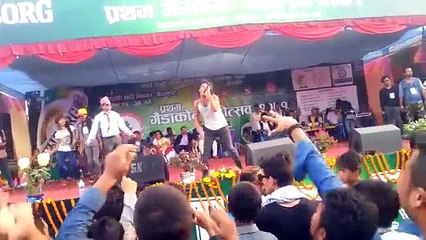 Kamal khatri at Gaindakot Mahotsav..In Live program