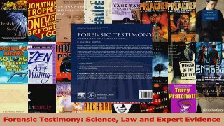 PDF Download  Forensic Testimony Science Law and Expert Evidence Download Full Ebook