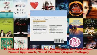 PDF Download  Practical Contract Law for Paralegals An ActivitiesBased Approach Third Edition Aspen Download Online