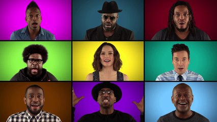 Jimmy Fallon, The Roots & les acteurs de Star Wars The Force Awakens chantent un medley de Star Wars