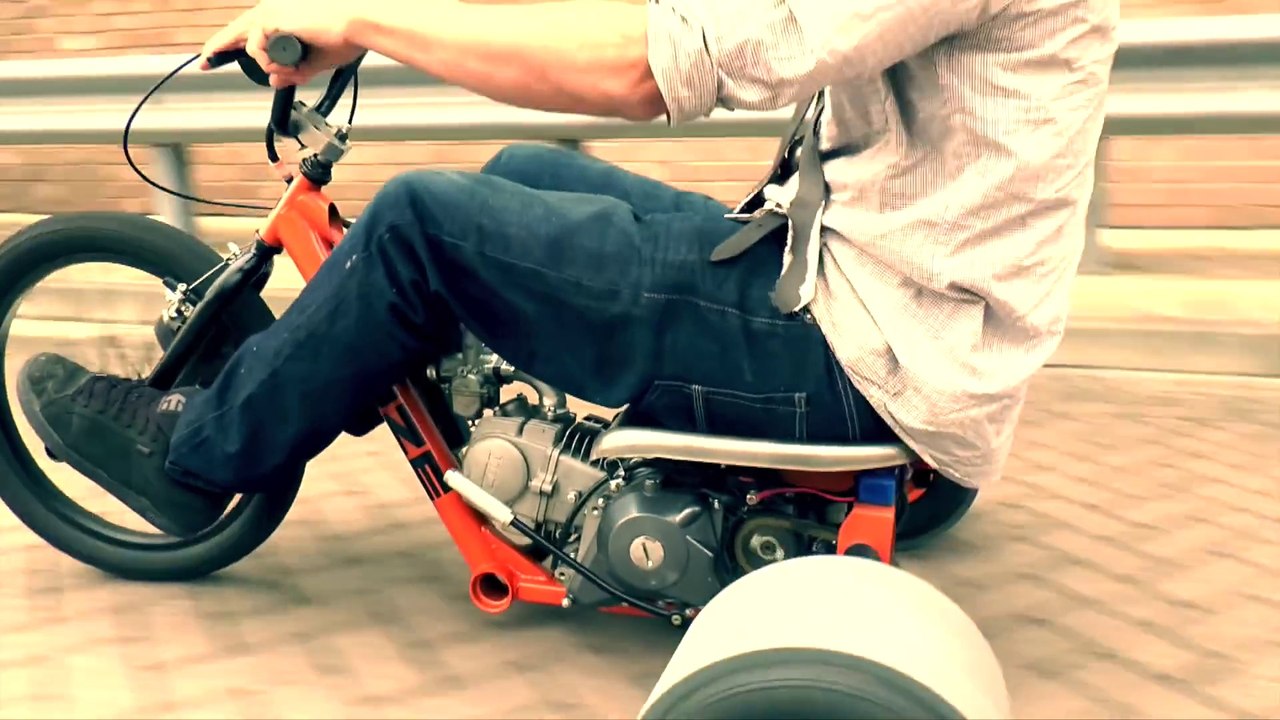 Drift Tricks made with Motorised Trike are the new Man Toy!