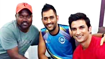 MS Dhoni Visits Set Of His BIOPIC