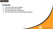 Upwork vs Guru vs Freelancer vs Outsourcing Companies