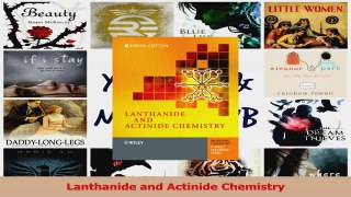 PDF Download  Lanthanide and Actinide Chemistry PDF Online