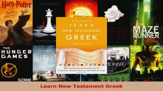 Read  Learn New Testament Greek Ebook Free