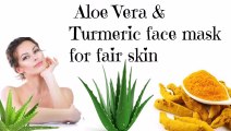 Aloe vera & Turmeric face mask for fair skin
