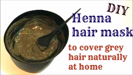 DIY Henna Hair mask to cover grey hair naturally at home