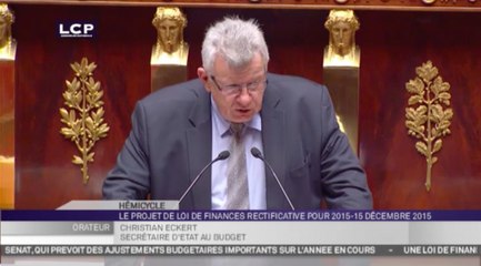 Travaux de l’Assemblée : Projet de loi de finances rectificative pour 2015.