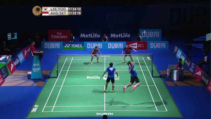 Badminton: un incroyable point en double