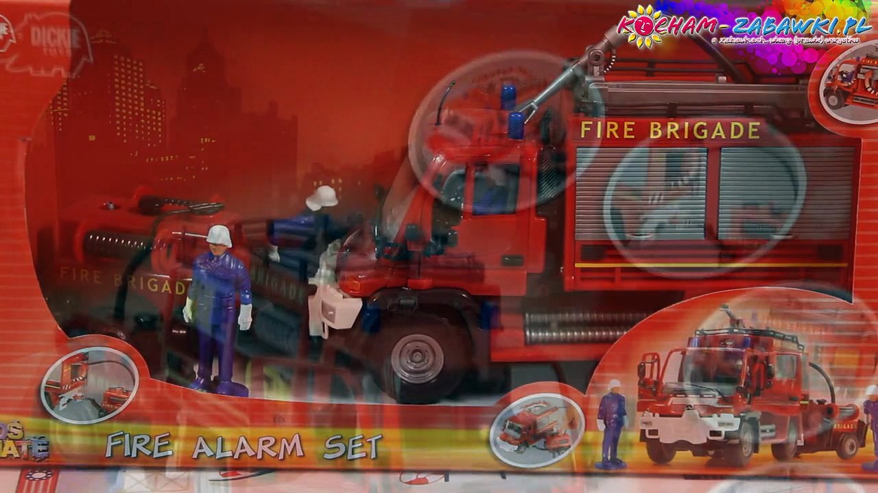 Dickie Toys - Unimog Fire Alarm Set / Straż Pożarna - 203826000 - Recenzja