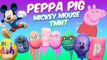 Play Doh Peppa Pig Kinder Surprise Eggs Disney Mickey Mouse PAW PATROL TMNT egg