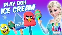 Play Doh Ice Cream Kinder Surprise Eggs Frozen Disney Cars Angry Birds Spongebob Egg