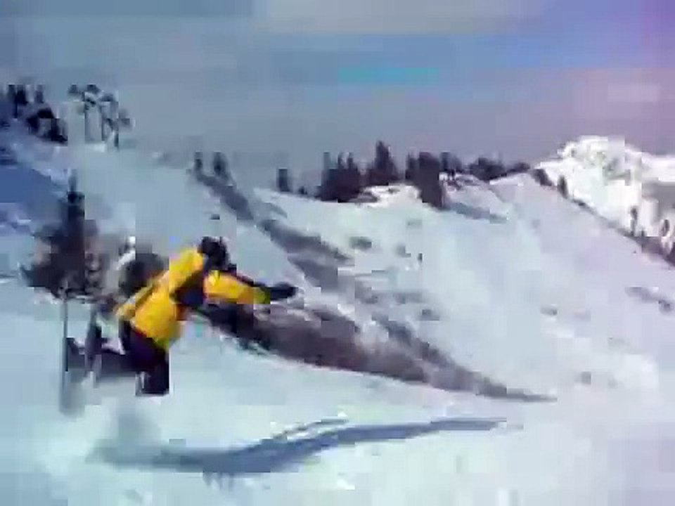 Fail: Chute en ski !!!