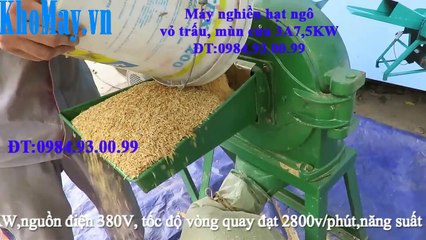 ★Máy nghiền hạt ngô, vỏ trấu, mùn cưa 3A7,5KW ★★ máy nghiền đa năng★