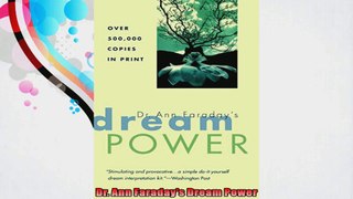 Dr Ann Faradays Dream Power