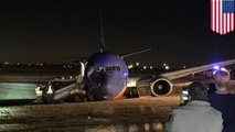 Plane wheel collapse is probably what sent a Southwest flight to skid off runway after landing in Nashville