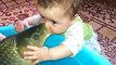 Fish Kissing Little Boy