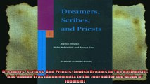 Dreamers Scribes And Priests Jewish Dreams In The Hellenistic And Roman Eras Supplements