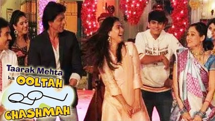 Tarak Mehta Ka Ooltah Chashma | Shahrukh Khan & Kajol's CRAZY GARBA