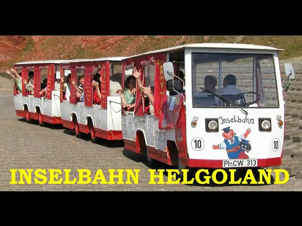Fahrt mit der Inselbahn auf Helgoland
