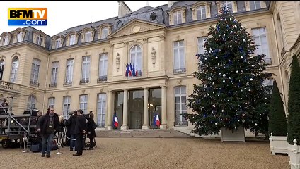 Le sapin est bleu blanc rouge à l'Elysée cette année
