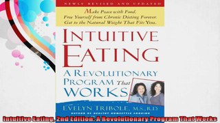 Intuitive Eating 2nd Edition A Revolutionary Program That Works