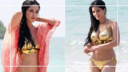 Sunny Leone Hot Golden Bikini Body