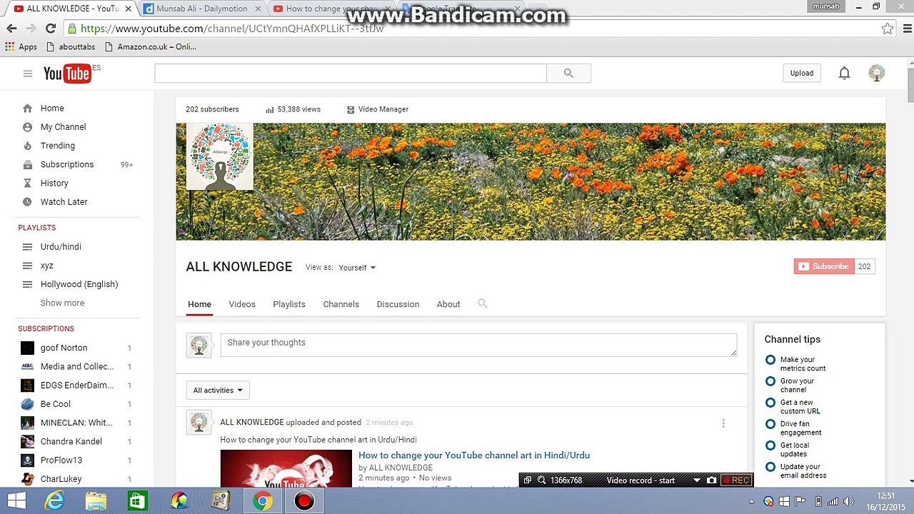 Cómo cambiar tu arte canal de YouTube