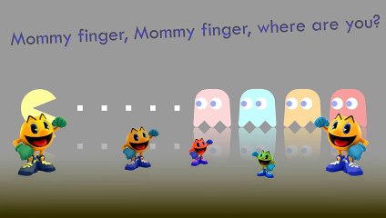 Pacman Finger Family Song Daddy Finger Nursery Rhymes Game Full animated cartoon english 2