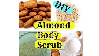 DIY almond body scrub