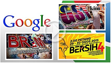BRIM, GST, BERSIH 4 paling trending di Malaysia