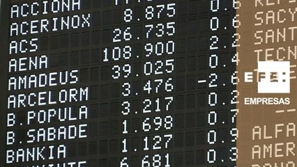 La bolsa española sube un 1% pasado el mediodía