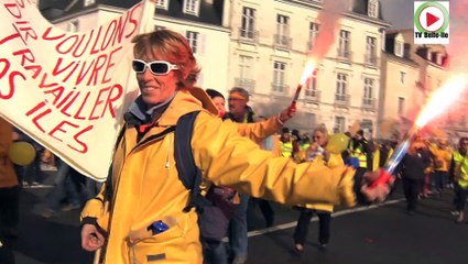 Vannes  |  Manifestation des insulaires  |  Vannes Télé