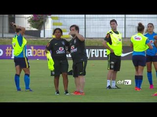 Seleção treina antes do jogo contra o Canadá