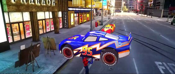 Disney Cars Pixar Spiderman Nursery Rhymes & Lightning McQueen Colors (Children Songs with