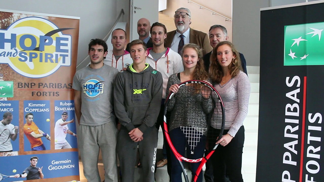 ATP - Tennis - Alain De Greef : "Fier que BNP Paribas Fortis soit aux côtés de Hope And Spirit"