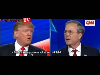 CNN'de Trump ve Bush arasında hararetli tartışma