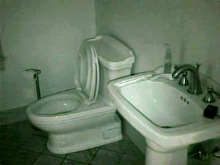 REAL GHOST FILMED IN BATHROOM