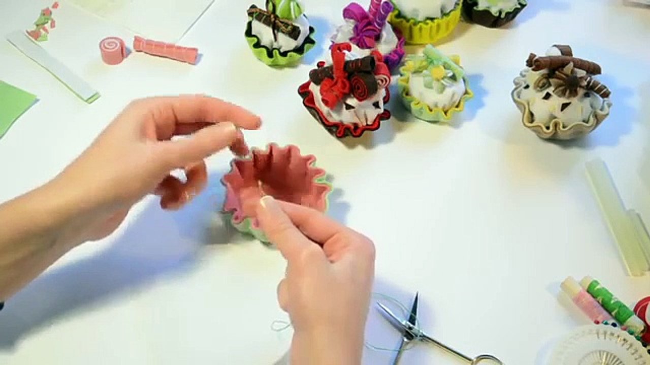 Tutorial Cup-cake in feltro