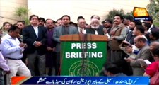 Karachi‬: ‪Sindh Assembly ‎Opposition Members‬ ‪Media briefing‬