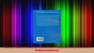 Human Chromosome Variation Heteromorphism and Polymorphism Read Online