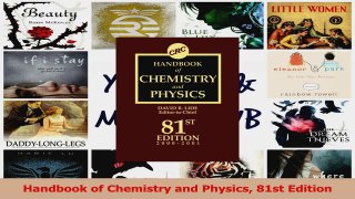Handbook of Chemistry and Physics 81st Edition Read Online