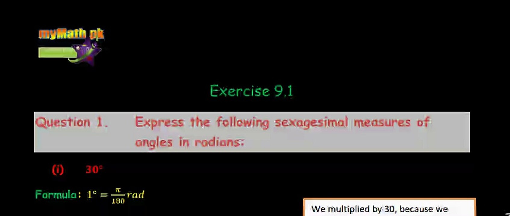 Q.1 Exercise 9.1 - F.Sc / I.CS Part 1