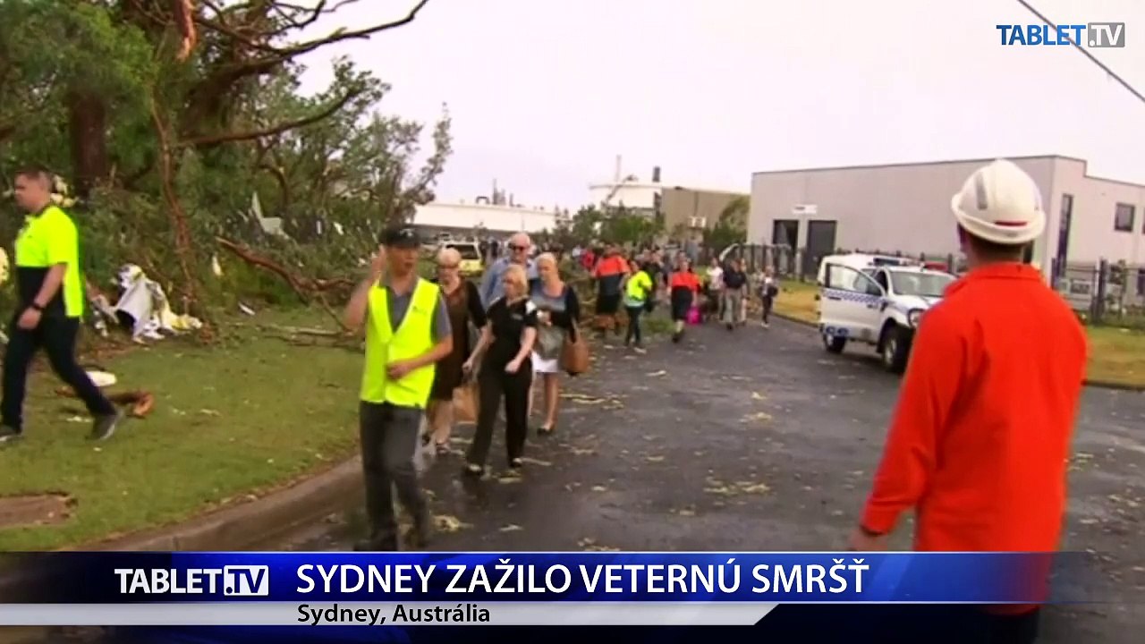 Sydney zasiahlo silné tornádo, vyžiadalo si materiálne škody