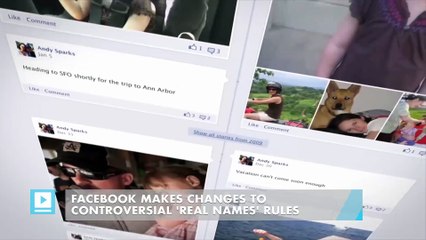 Facebook makes changes to controversial 'real names' rules