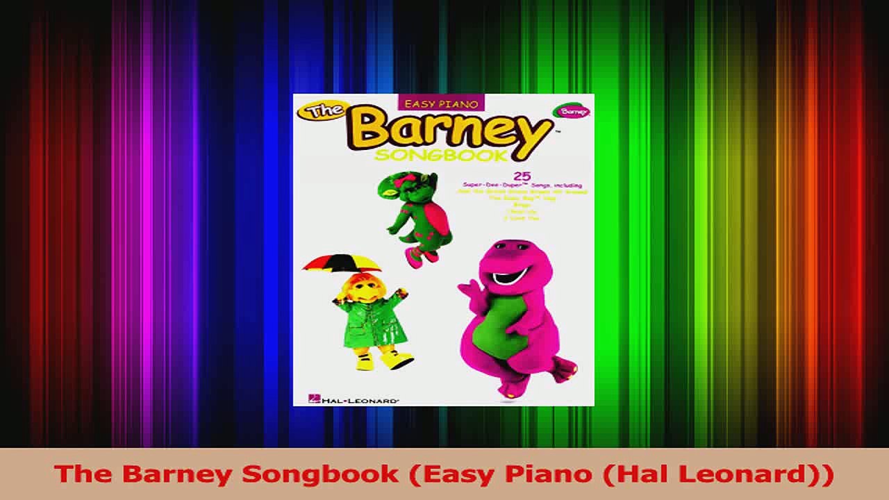 PDF Download  The Barney Songbook Easy Piano Hal Leonard PDF Online